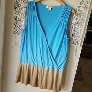 Boston‎ Proper Hombre Sleeveless Top sz M Blue